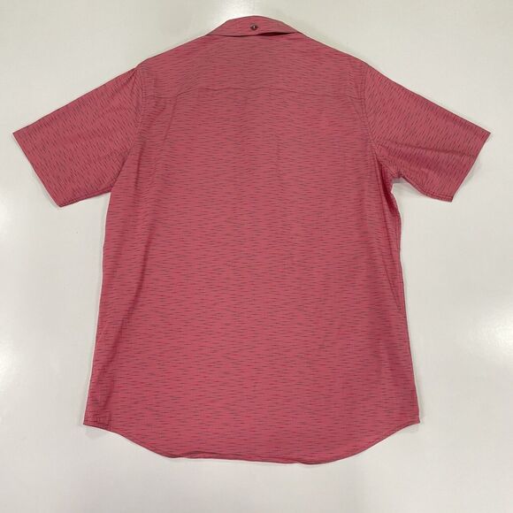 Travis Mathew Men's Heather Earth Red Prestige Lifestyle Button Shirt Size M - Picture 7 of 7